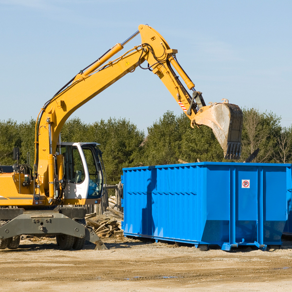 can i choose the location where the residential dumpster will be placed in Montgomery Center Vermont